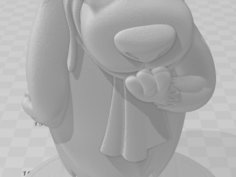 Bonecos 3d style manga anime mutley caricato 3D Print Model