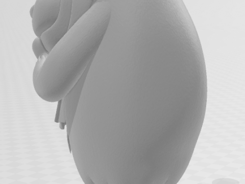 Bonecos 3d style manga anime mutley caricato 3D Print Model