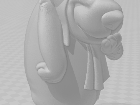 Bonecos 3d style manga anime mutley caricato 3D Print Model