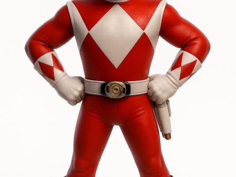 Bonecos 3d style manga anime power rangers caricato 3D Print Model