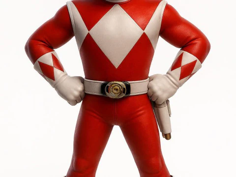 Bonecos 3d style manga anime power rangers caricato 3D Print Model