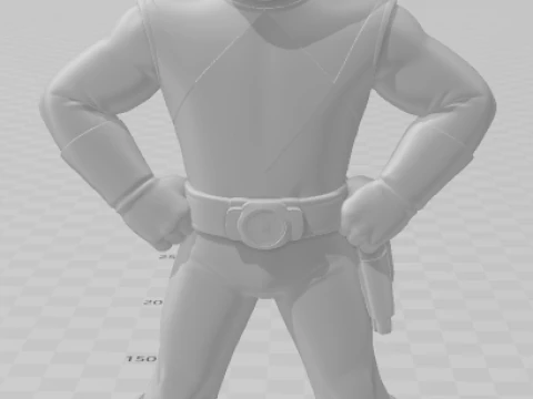 Bonecos 3d style manga anime power rangers caricato 3D Print Model
