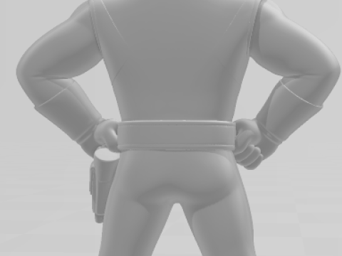 Bonecos 3D 风格漫画动漫恐龙战队 caricato 3D 打印模型