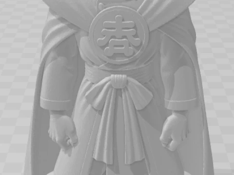 Bonecos 3d style manga anime kami sama dragon ball caricato 3D Print Model