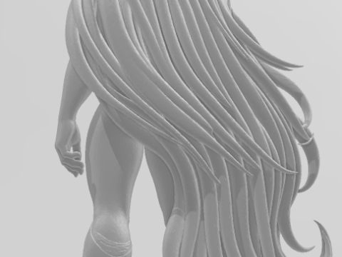 Bonecos 3D-stijl manga anime vrouwen lolli caricato 3D printmodel