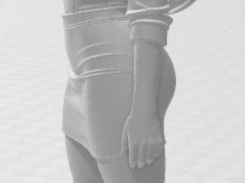 Bonecos 3d style manga anime women lolli caricato 3D Print Model