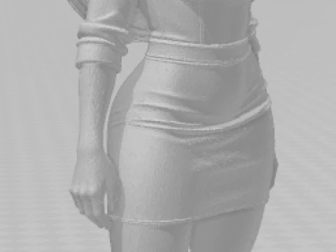 Bonecos 3d style manga anime women lolli caricato 3D Print Model