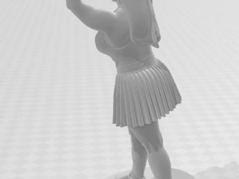 Bonecos 3d style manga anime women lolli caricato 3D Print Model