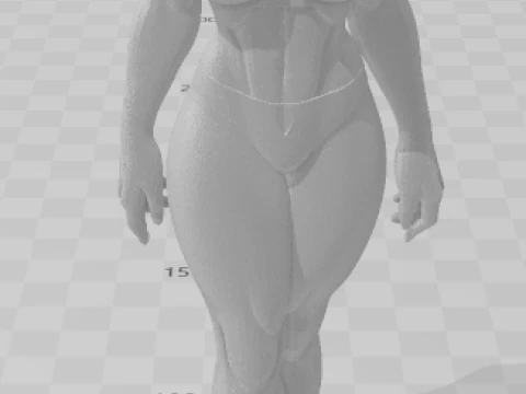 Bonecos 3d style manga anime women lolli caricato 3D Print Model