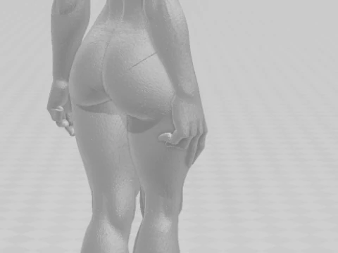 Bonecos 3d style manga anime women lolli caricato 3D Print Model