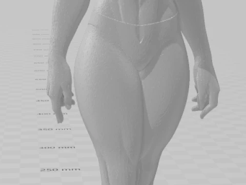 Bonecos 3d style manga anime women lolli caricato 3D Print Model