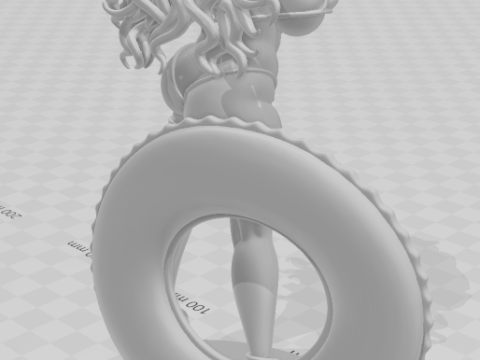 Bonecos 3D-stijl manga anime vrouwen lolli caricato 3D printmodel