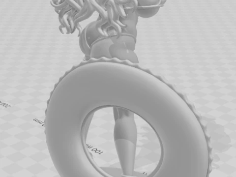 Bonecos 3d style manga anime women lolli caricato 3D Print Model