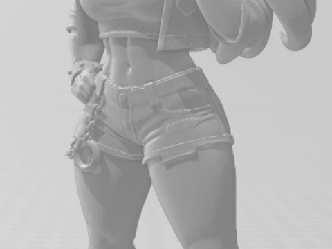 Bonecos 3d style manga anime women lolli caricato 3D Print Model