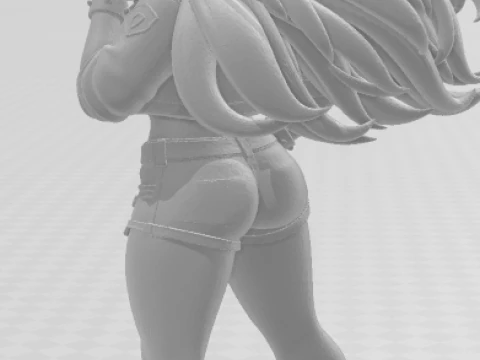 Bonecos 3d style manga anime women lolli caricato 3D Print Model