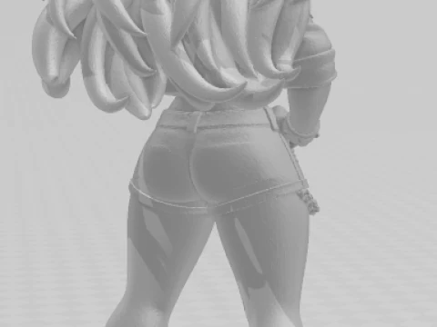 Bonecos 3d style manga anime women lolli caricato 3D Print Model