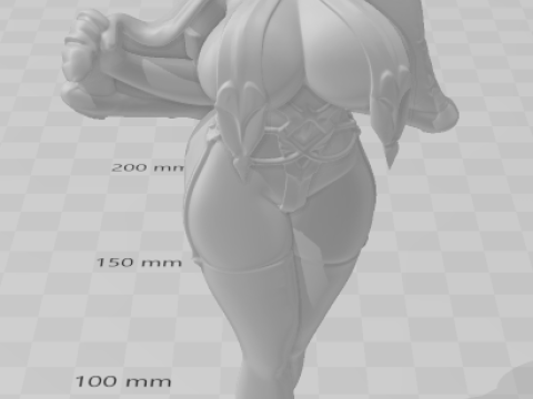 Bonecos estilo 3d manga anime mulheres lolli caricato Modelo de Impressão 3D