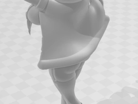 Bonecos 3d style manga anime women lolli caricato 3D Print Model