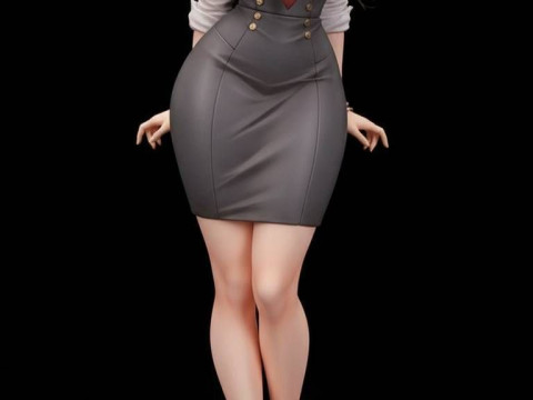 बोनकोस 3डी स्टाइल मंगा एनीमे महिला लॉली कैरिकैटो 3D प्रिंट मॉडल