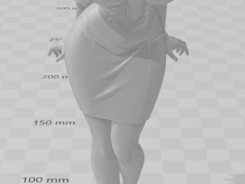 Bonecos 3d style manga anime women lolli caricato 3D Print Model