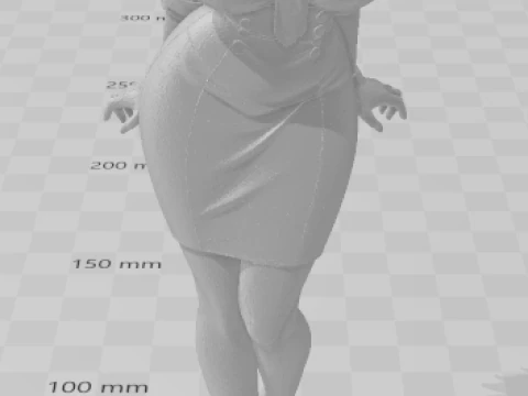 Bonecos 3d style manga anime women lolli caricato 3D Print Model
