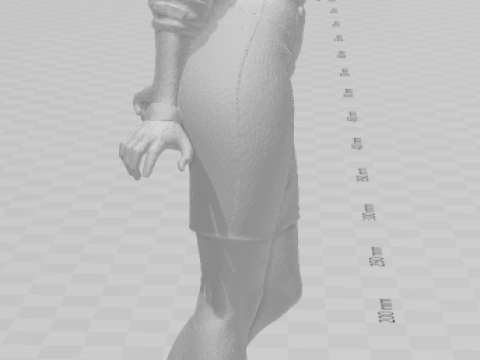 Bonecos 3d style manga anime women lolli caricato 3D Print Model