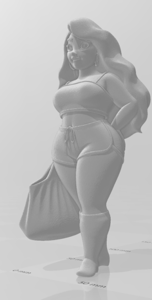 Bonecos 3d stil manga anime kadınlar lolli caricato 3D Baskı Modeli .c4d .max .obj .3ds .fbx .stl .blend