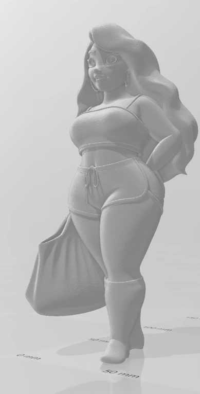 Bonecos 3d style manga anime women lolli caricato 3D Print Model .c4d .max .obj .3ds .fbx .stl .blend