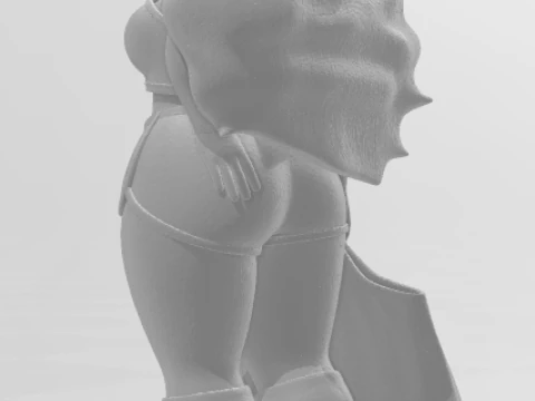 Bonecos 3d style manga anime women lolli caricato 3D Print Model