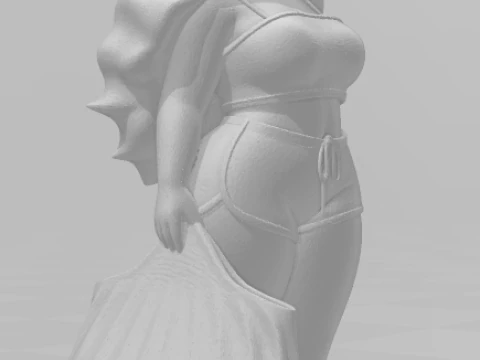 Bonecos 3d style manga anime women lolli caricato 3D Print Model