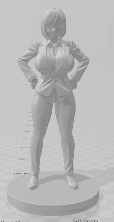 Bonecos 3d style manga anime women lolli caricato 3D Print Model .c4d .max .obj .3ds .fbx .stl .blend 