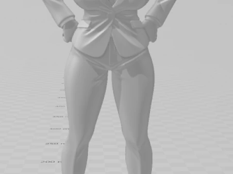 Bonecos 3d style manga anime women lolli caricato 3D Print Model