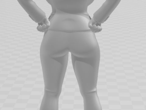 Bonecos 3d stil manga anime kadınlar lolli caricato 3D Baskı Modeli