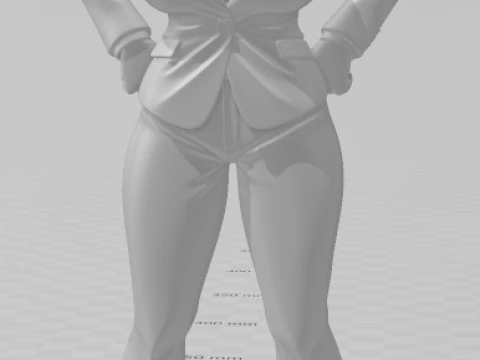 Bonecos 3d style manga anime women lolli caricato 3D Print Model
