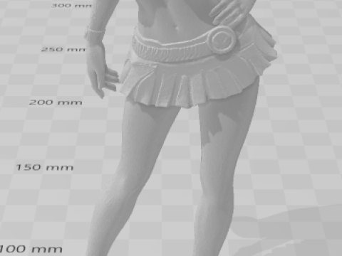 Bonecos 3D styl manga anime kobiety lolli caricato Model do druku 3D