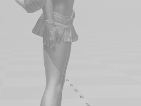 Bonecos 3d style manga anime women lolli caricato 3D Print Model