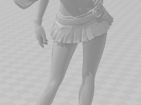 Bonecos 3d style manga anime women lolli caricato 3D Print Model