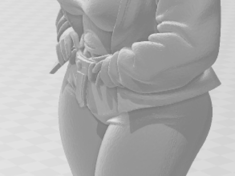 Bonecos 3D-stijl manga anime vrouwen lolli caricato 3D printmodel