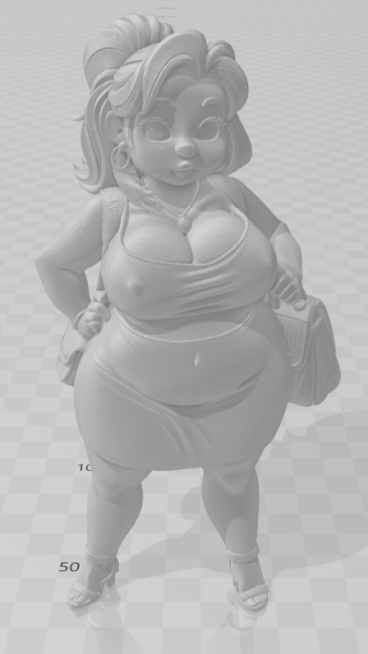 Bonecos estilo 3d manga anime mulheres lolli caricato Modelo de Impressão 3D .c4d .max .obj .3ds .fbx .stl .blend 