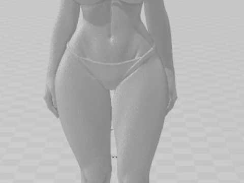 Bonecos 3d style manga anime women lolli caricato 3D Print Model