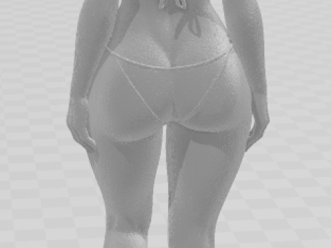 Bonecos estilo 3d manga anime mulheres lolli caricato Modelo de Impressão 3D