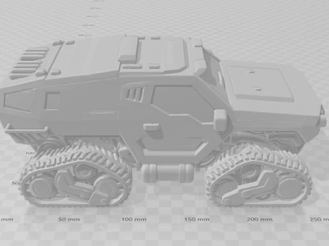 Bonecos 3d style manga anime car snow cat caricato 3D Print Model