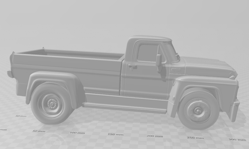 Bonecos 3d style manga anime car truck pickup caricato 3D Print Model .c4d .max .obj .3ds .fbx .stl .blend 