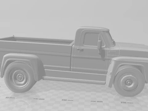 Bonecos 3d style manga anime car truck pickup caricato 3D Print Model