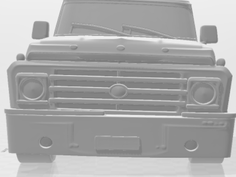 Bonecos 3d style manga anime car truck pickup caricato 3D Print Model