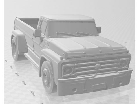 Bonecos 3d style manga anime car truck pickup caricato 3D Print Model