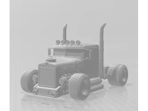 Bonecos 3d style manga anime car truck pickup caricato 3D Print Model