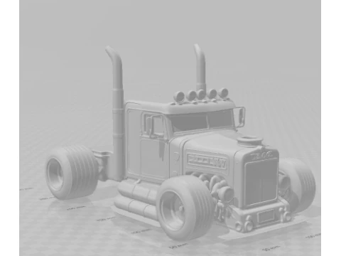 Bonecos 3d style manga anime car truck pickup caricato 3D Print Model
