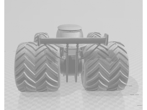 Bonecos 3D styl manga anime samochód ciężarówka pickup ciągnik traktor caricato Model do druku 3D