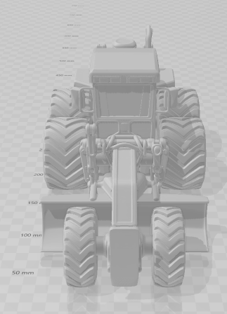 Bonecos 3D styl manga anime samochód ciężarówka pickup ciągnik traktor motoniveladora caricato Model do druku 3D .c4d .max .obj .3ds .fbx .stl .blend